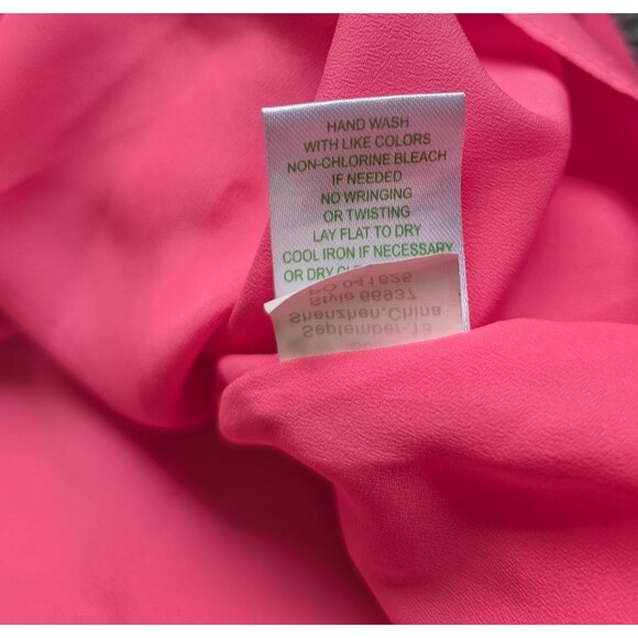 Lilly Pulitzer Tank Top Pink Sequins Lined Adjustable Spaghetti Strap Small - Picture 12 of 12